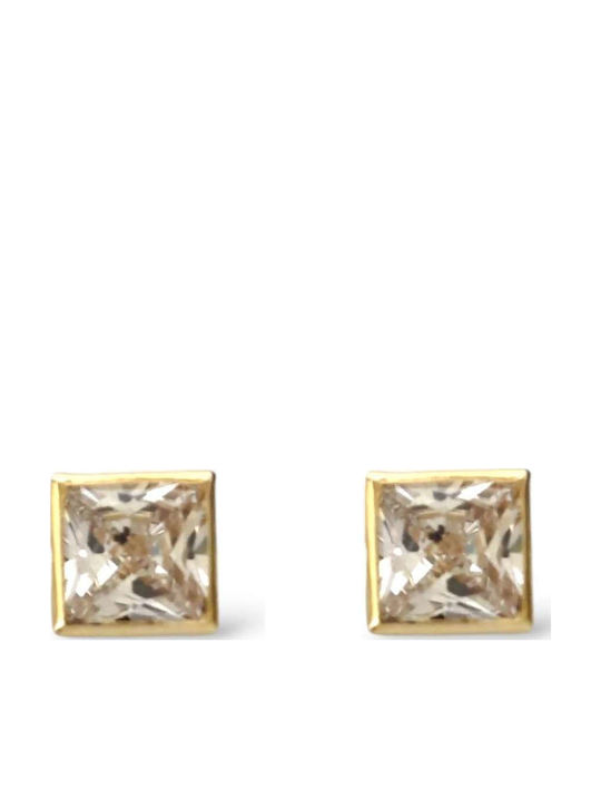 CHrysolithos Earrings made of Gold 9K with Stones