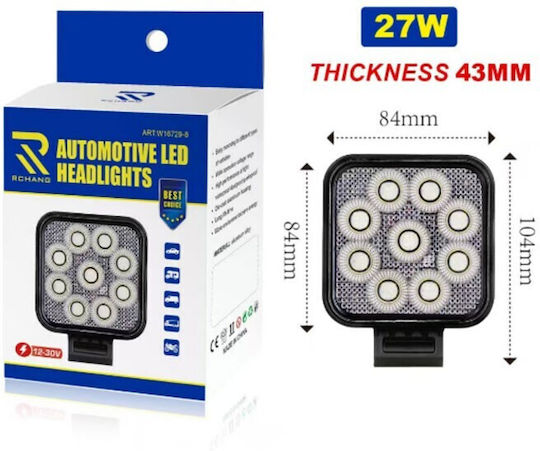 Rchang Led Προβολεας Εργασιας 27w W16729-8