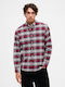 Long-sleeved Shirt Checked Red