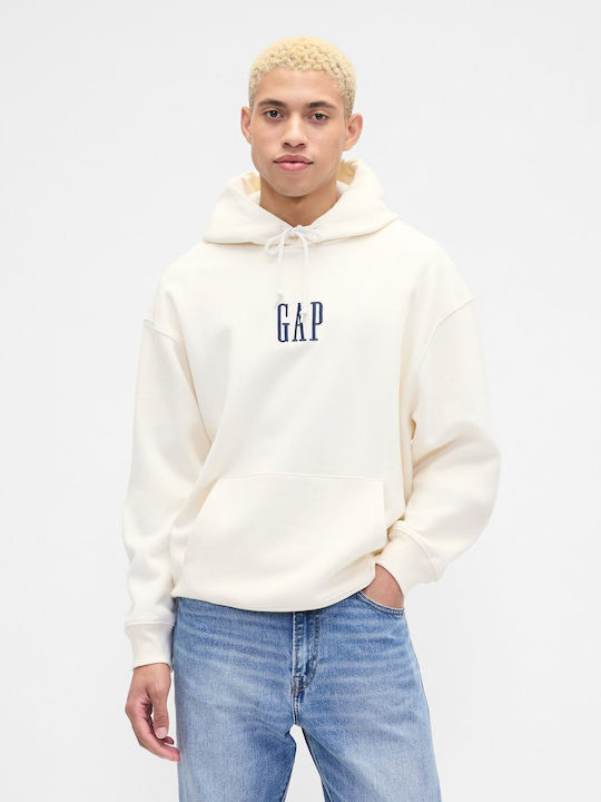 GAP Sweatshirt with Hood Ivory Frost