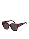 Tommy Hilfiger Women's Sunglasses with Red Plastic Frame and Red Lens