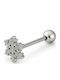Nire Tongue Piercing Earring Steel Silver