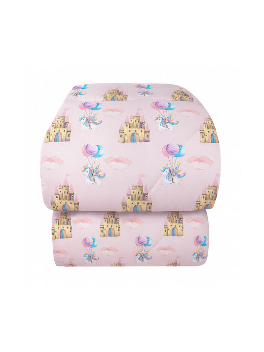 Unicorn Kids Duvet Single Pink 160x240cm
