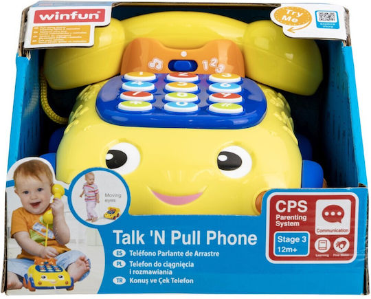 Winfun Jucărie Telefon cu Muzică și Lumină pentru 12++ Luni