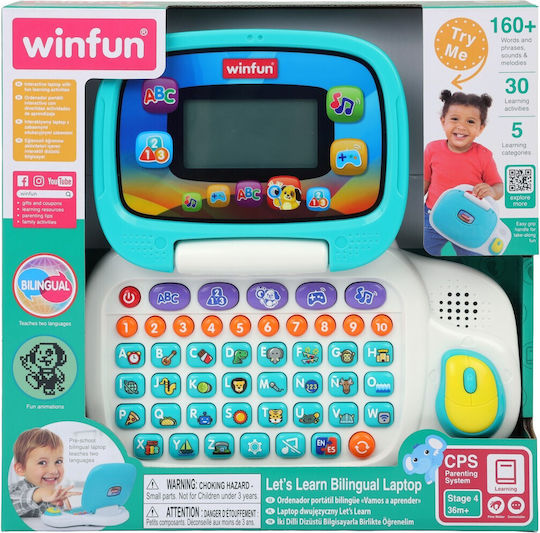 Winfun Baby-Laptop-Tablet mit Musik und Geräuschen für 18++ Monate