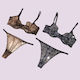 Modern Ocean Women's Sexy Lingerie Set Animal Print Zebra Transparent Bra & Adjustable String 5595 Zebra