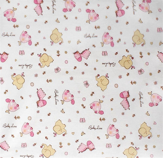 Dimcol Swaddle Blanket Roz 80x80εκ.