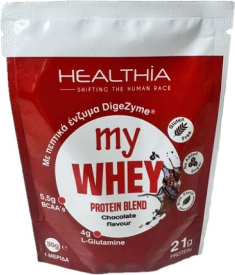 Healthia My Whey Protein Βιολογική Πρωτεΐνη Ορού Γάλακτος με Γεύση Chocolate 30gr