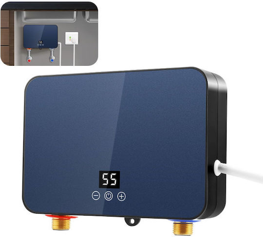 Wall Mounted Electric Single-Phase Instant Water Heater for Bathroom / Kitchen 6kW