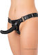 Ρυθμιζόμενη Δερμάτινη Ζώνη Strap On 3 Δαχτυλίδια Hidden Desire Inferno Seductive Thong Strap On One Size Black