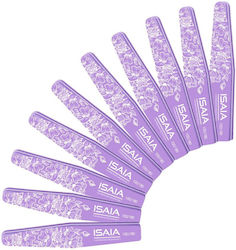Isaia Set of 10 Purple Diamond Double-Sided Nail Buffer Files 100/180