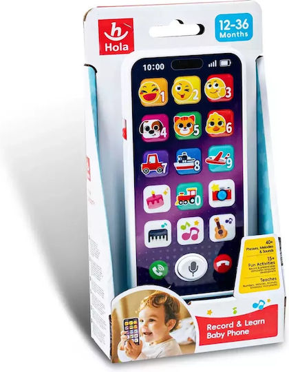 Hola Toys Jucărie Telefon cu Sunete pentru 36++ Luni