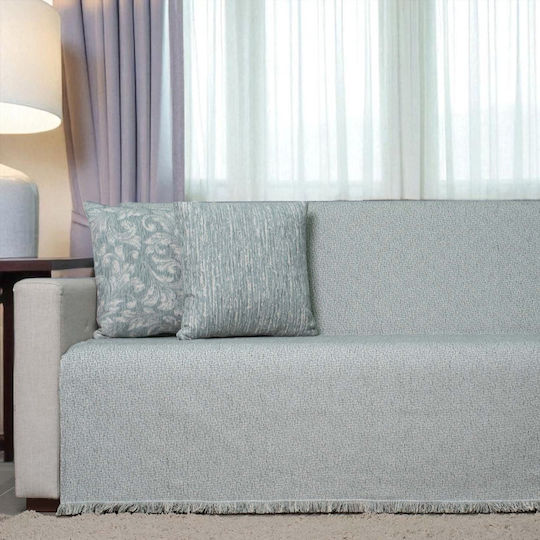 Cotone Ριχτάρι Πολυθρόνας Chenille 180x170εκ. Πετρόλ