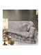 Guy Laroche Omnia Armchair Throw Chenille 180x150cm Natural