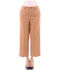 Women's Fabric Trousers Beige Camel
