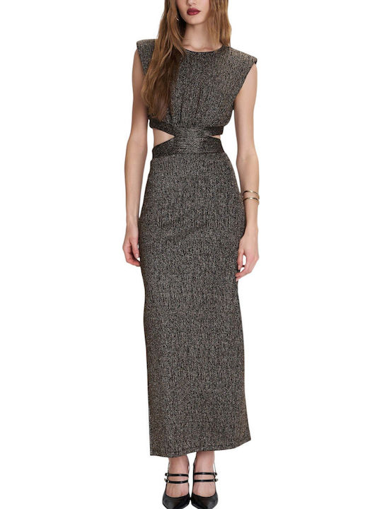 Maxi Abendkleid Metallic