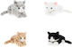 Keel Toys Plush Kitten 28 cm (Various Designs) 1pc