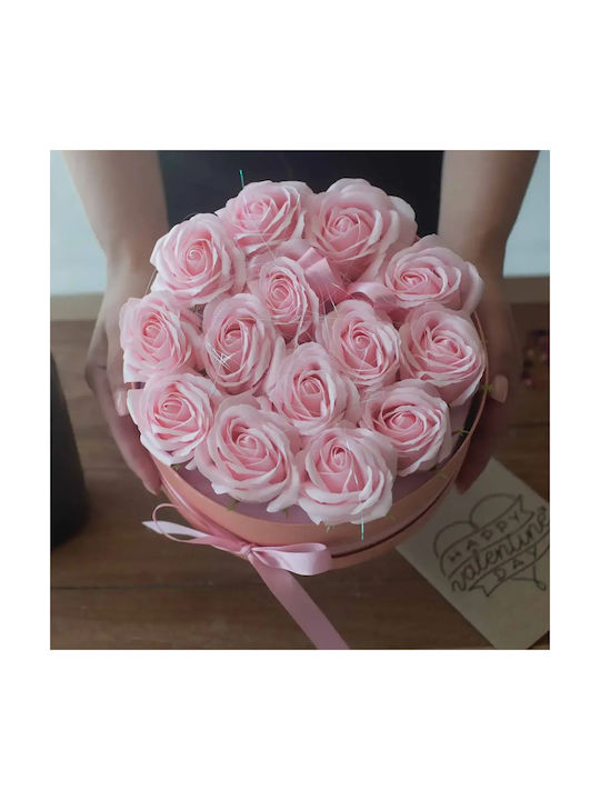 Pink Rose Soap Round Bouquet