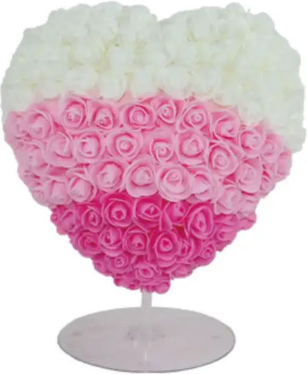 Rose Bear Heart Tri-Color 30cm