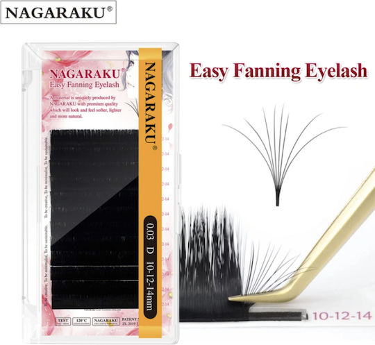 Nagaraku Easy Fanning Bloom Eyelash Extensions 0.03d 7-9-11mm