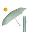 Rain Windproof Umbrella Compact Green