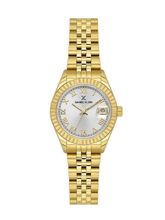 Daniel Klein Women's Watch with Gold Metal Brac...