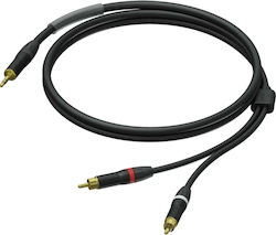 Procab 3.5mm male-2x RCA male 1.5m 1KPPR030 Procab 3.5mm male-2x RCA male 1.5m 1KPPR030