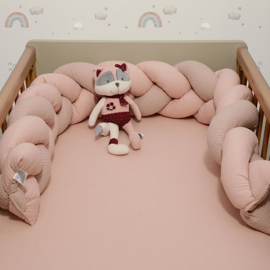 Baby Oliver Bettumrandungen Geflochten Innerhalb Rosa 20x200cm