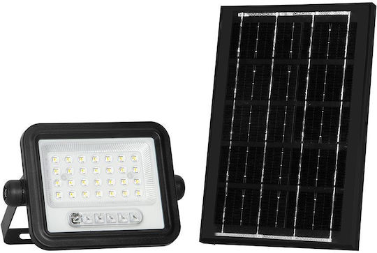 V-TAC Στεγανός Ηλιακός Προβολέας LED 50W Θερμό Λευκό 2000K IP65