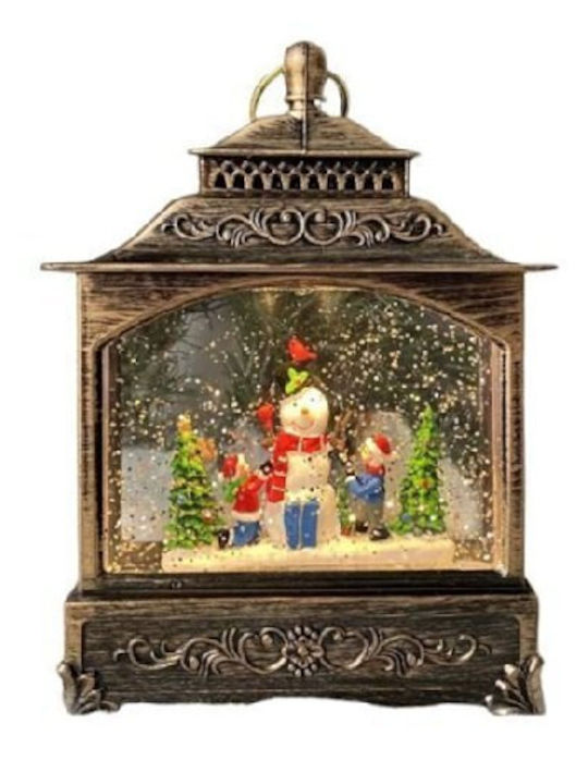 Weihnachtliche Schneekugel Beleuchtet mit Kerzen Elektrisch 1Stück