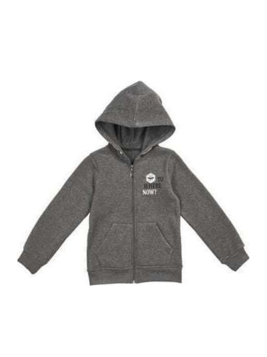 Hashtag Kinderstrickjacke grau