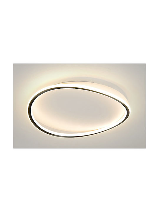 ArkoLight Πλαφονιέρα Οροφής 50εκ. Μαύρη με Ενσωματωμένο LED και Τηλεχειριστήριο