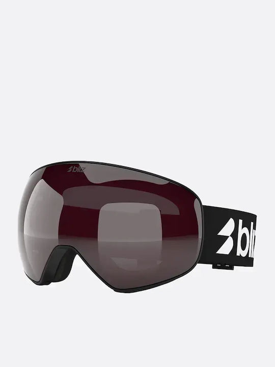 Bliz Ski- & Snowboardbrille Erwachsene Schwarz mit Linse Spiegel in Schwarz Farbe