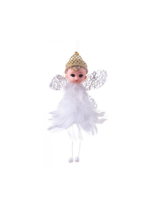 Zână De Ornamente De Crăciun Pentru Brad Albă 10x7x11 Cm