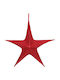 Lianos Fabric Christmas Decorative Pendant Star Red