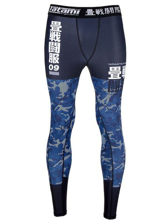 Tatami Fightwear Lung Bărbați Legginguri Arte Marțiale Albastru