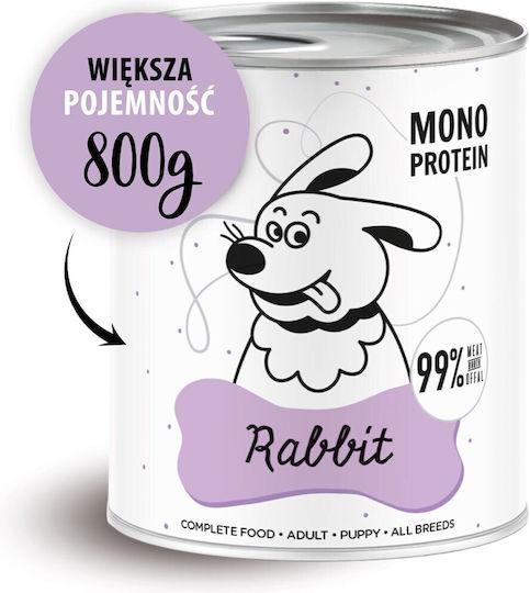 Paka Zwierzaka Υγρή Τροφή Σκύλων με Κουνέλι 800gr