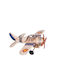 SP Souliotis Vintage Metallic Miniature Airplane 16cm
