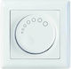 Mutlusan Daria Classic Rotary Dimmer Switch with Frame 325W in White Color