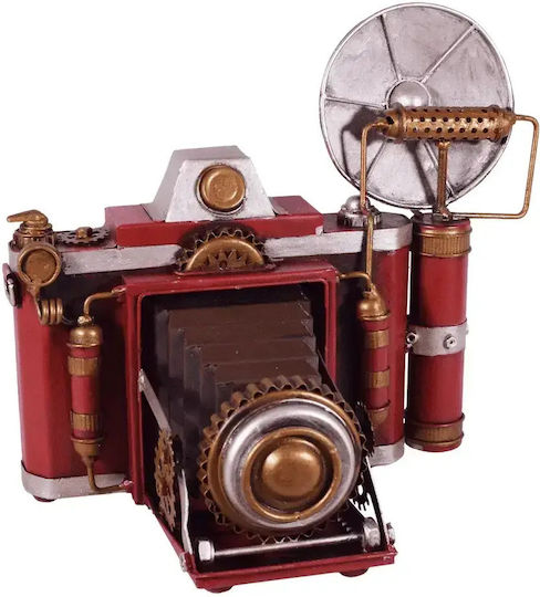 SP Souliotis Antique Decorative Miniature Metallic Camera with Flash 26x16.5x23.5cm