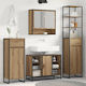 vidaXL Bathroom Cabinet L40xW30xH100cm Walnut