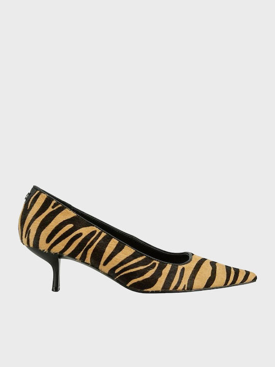 Guess Γόβες Animal Print Καφέ
