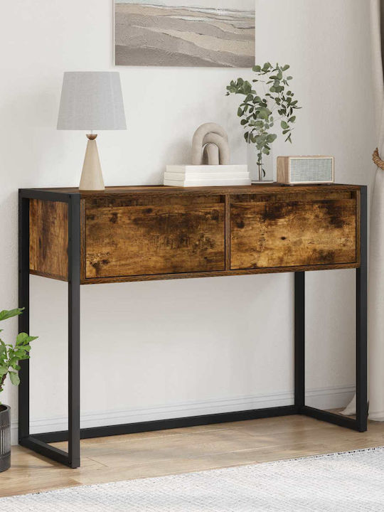 Конзолна маса Дървена Καπνιστό Δρύς Д100xШ36xВ75cm