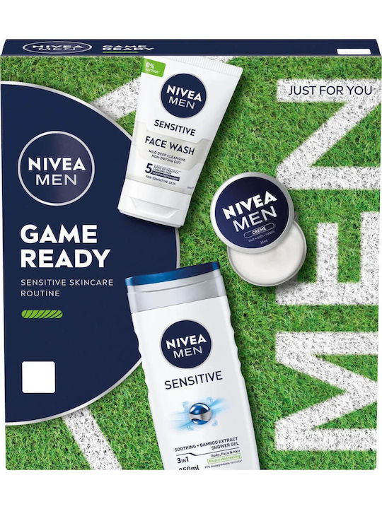 Nivea Ready Σετ Περιποίησης για Ενυδάτωση, Καθαρισμό Προσώπου & Καθαρισμό Σώματος 3τμχ