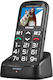 Brondi Amico Unico+ Dual SIM Κινητό με Μεγάλα Κουμπιά Μαύρο