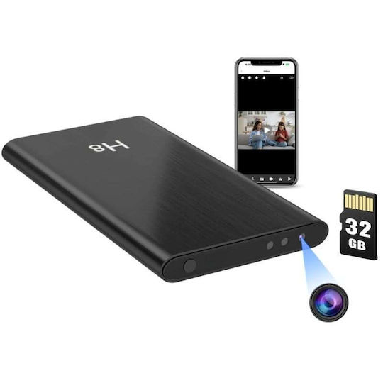 Iuni H8 Cameră Spy Power Bank Full HD 32GB 5000mAh Wi-Fi Vedere Nocturnă Detectare Mișcare