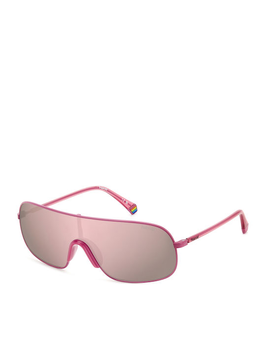 Polaroid Unisex Ochelari de soare cu Roz Cadru ...