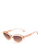 Guess Women's Sunglasses with Pink Plastic Frame and Brown Gradient Lens