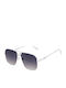 Guess Unisex Sunglasses with Silver Metal Frame and Gray Gradient Lens GO00066 21B