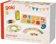 Wooden Kids Peg Puzzle for 2+ years+ Years Goki